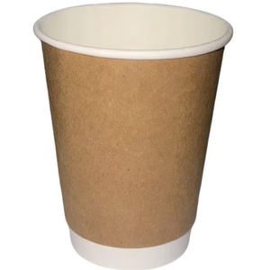 Khaki 12Oz Double Wall <b>Disposable</b> <b>Drinkware</b> Made in India for Parties - Product Image 1