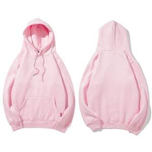 Sweat-shirt à capuche surdimensionné blanc brodé teint en plaine Sweat-shirt en coton vierge pour impression de conception personnalisée respirant en gros - Product Image 6