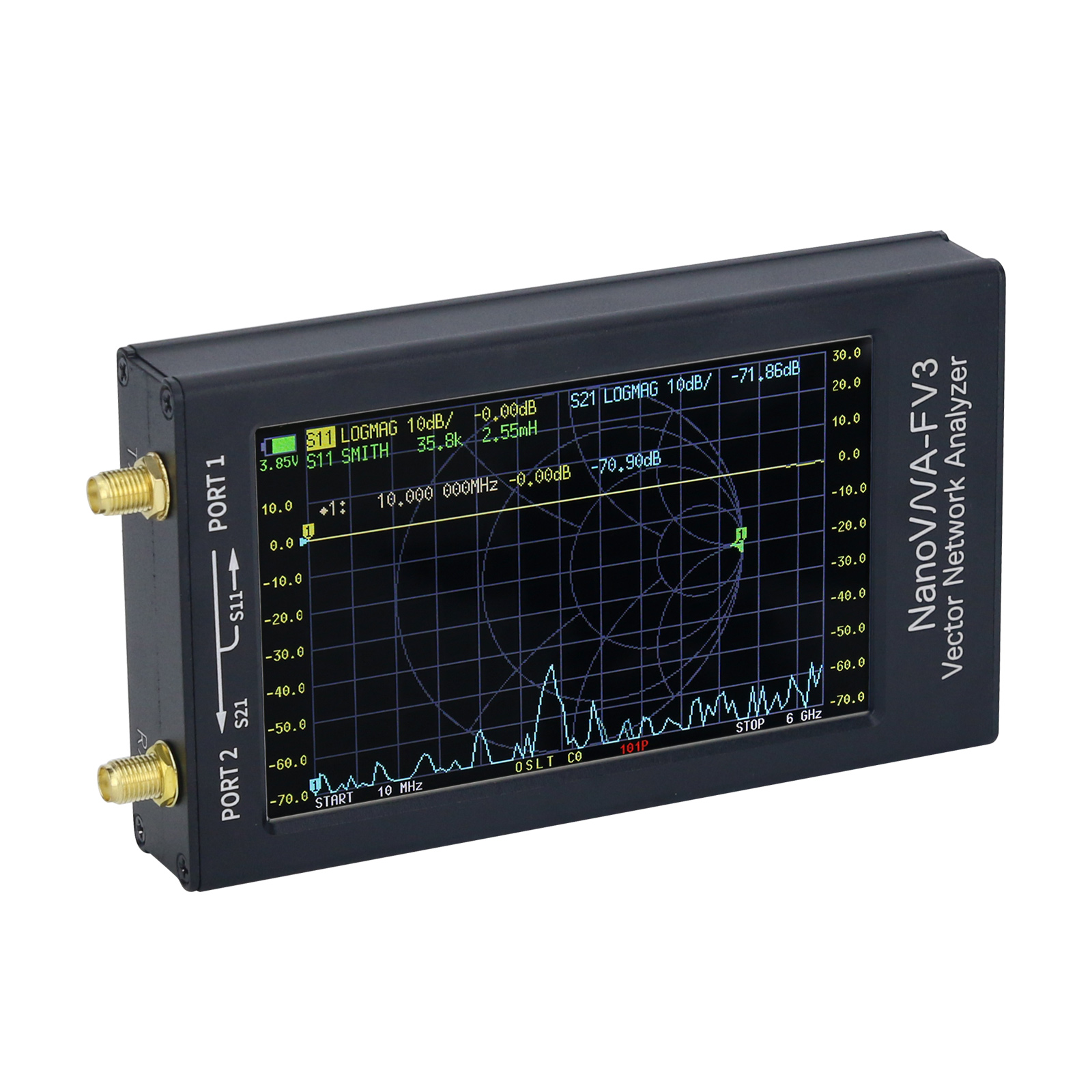NanoVNA-F V3 1MHz-6GHzポータブルVNAベクトルネットワーク