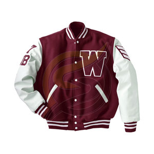 Blouson en laine pour homme, Streetwear, sur mesure, léger, avec des lettres brodées en Chenille, veste de Baseball, nouveau Style, - Product Image 5