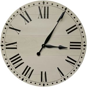 Vintage Style Iron Wall <b>Clock</b> For Antique Inspired Interior Styling Creating Old World Charm And Elegant Wall Presence - Product Image 4