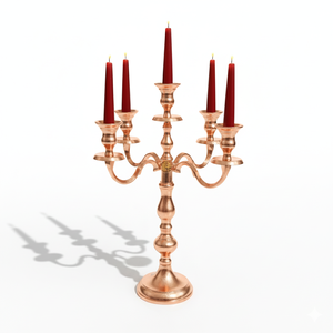 Candelabre en cuivre et aluminium très demandé, centre de table de mariage, chandelier brillant, style victorien, meilleur fournisseur de qualité - Product Image 1