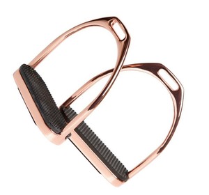 Nueva llegada aleación de aluminio amortiguador caballo estribos ligero agarre de seguridad OEM fábrica fabricante suministro - Product Image 6