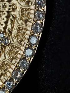 Colgante de Nombre de Lujo Personalizado, Plata de Ley Chapada en Oro, Pasa el Test de Diamantes, con Incrustaciones de Diamantes Moissanite, Estilo Hip Hop - Product Image 5