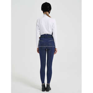 Culottes d'équitation pour femmes en gros - Logo et taille personnalisés, similicuir léger pour la compétition - Product Image 2