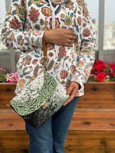 Hand Embossed Print Cowhide Leather Handbags for Women's New Design Carving Purse Stylish Casual Sling <b>Bag</b> Genuine Leather <b>Bags</b> - Product Image 3