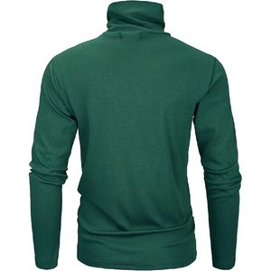 Pulls d'hiver Slim Fit de haute qualité pour hommes anti-rides avec logo à col rond avant couleurs unies-tous fabriqués à partir de polyester - Product Image 2