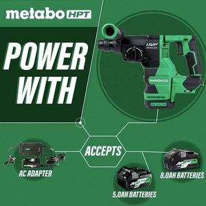 Martillo Rotatorio Inalámbrico de 36V MultiVolt con LED, Broca SDS Plus de 1-1/8 Pulgadas, Grado Industrial con 800W de Potencia y Protección Contra Vibraciones - Product Image 3