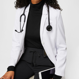 Bata de Hospital Personalizada, Uniforme Médico Unisex, Ropa de Trabajo Médica, Bata de Laboratorio Ligera - Product Image 5
