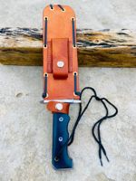 Ensemble de couteaux de survie Jexa, manche en Micarta tactique, acier D2, bord partiellement dentelé, léger, compact, multifonctionnel, pour l'extérieur