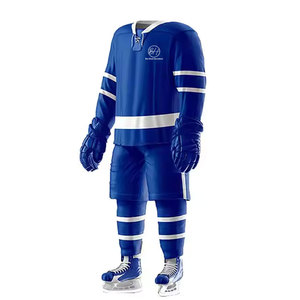 Conjunto de Jersey de Hockey sobre Hielo Premium 100% Poliéster de Alta Calidad, Transpirable, Ligero y Ecológico, Diseño de Color Personalizable, Deportivo - Product Image 4