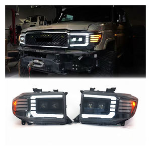 Фары Maictop: Горячая распродажа светодиодных фар головного света, дневных ходовых огней (ДХО) для Toyota Land Cruiser 70 Series LC76, LC79, LC78 - Product Image 1