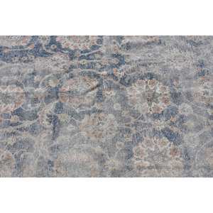 Alfombra de lana turca Vintage Beige y azul, diseño de retales de tejido plano de 5,5x5,5 pies para decoraciones de sala de estar con respaldo de látex - Product Image 5