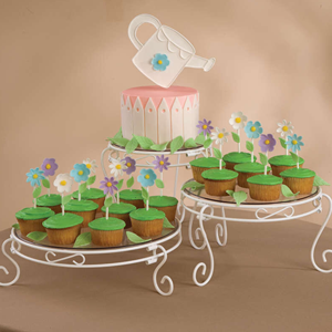 Modern Design Metal <b>Cake</b> Stand For Party <b>Supplies</b> Made of Pure Metal Set of 2 Customized Shape Regular Size Available - Product Image 1