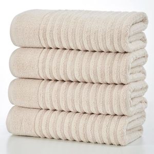 Vente en gros pas cher prix Ensemble de serviettes de bain unies à séchage rapide 100% coton premium serviettes de luxe pour salle de bain du Vietnam - Product Image 1