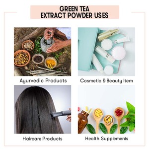 Polvo de extracto de té verde orgánico VedaOils | Polvo de extracto de té verde para hacer barro para acné, puntos negros y piel - Product Image 4