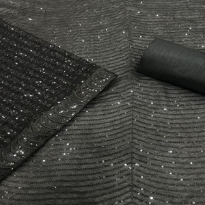 Última exclusiva suave Georgette bordado negro Sari diseñador blusa étnica nupcial Sari para adultos última fiesta desgaste Boutique - Product Image 5