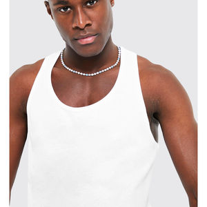 Marque privée prix d'usine coton sans manches t-shirts 100% coton Fitness débardeurs gilet hommes coupe ample vêtements de sport débardeur - Product Image 3