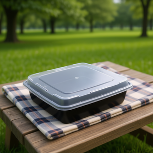 Contenitore Quadrato Monouso per Pranzo da 48oz in PP - Product Image 3