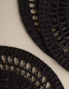 Nouveau design de dessous-de-plat en jonc de mer noir fabriqué au Vietnam avec prix de gros OEM ODM couleur, dimension. - Product Image 5