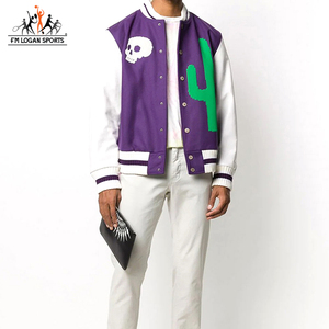Veste de base-ball décontractée pour homme, coupe Slim, saison printemps automne, personnalisé, imprimé, par FM LOGAN SPORTS - Product Image 3