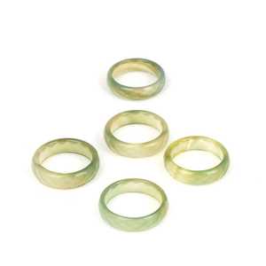 Green Faceted Agate Natural <b>Stone</b> Ring Colorful and Unique Jewelry Piece - Product Image 4
