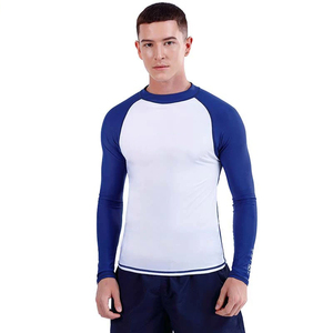 Rashguard de Jiu-Jitsu pour hommes de haute qualité, manches longues, fitness, maillots de bain, logo personnalisé, vente en gros, rashguard de BJJ imprimé uni - Product Image 2