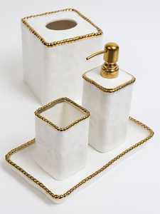 Élégant ensemble de salle de bain en résine écologique motif ange étanche - Product Image 2