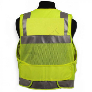Gilet réfléchissant de sécurité multifonctionnel à haute visibilité Gilet de sécurité à fermeture éclair frontale à bas prix Gilets de sécurité Hi Viz Workwear Vest - Product Image 3