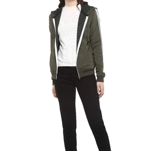 เสื้อฮู้ดผ้าฝ้ายโพลีเอสเตอร์สำหรับผู้หญิงเสื้อฮู้ดแขนยาวแห้งเร็ว - Product Image 4