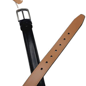 Ceinture en cuir véritable pour homme, classique, solide, trois tons, élégante, durable, réglable, décontractée, pour le bureau, les soirées, en alliage - Product Image 4