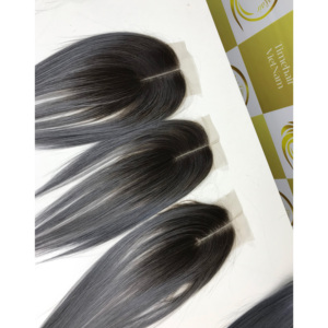 Vietnamien 100% 2 tons ombre HD dentelle grande remise vente chaude couleur peau trame Extensions de cheveux humains vendeur en gros - Product Image 3