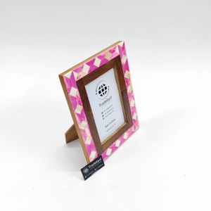 Tùy chỉnh chất lượng tốt nhất thủ công đẹp bằng gỗ xương và nhựa Inlay hình ảnh Khung ảnh để trang trí từ Ấn Độ. - Product Image 5