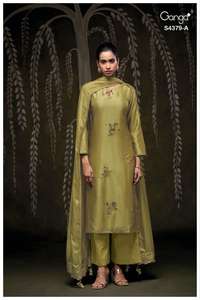 ชุดสلوار คามีซ ผ้าไหมเบมเบิร์กพิมพ์ลายฟอยล์ มีแคตตาล็อกครบถ้วน จำหน่ายในราคาขายส่ง คอลเลคชั่นพรีเมียมในราคาขายส่ง - Product Image 5