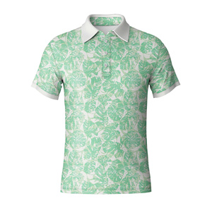 Hombres Golf Performance Polo Poliéster Spandex Transpirable Secado rápido Golf Camiseta - Product Image 2