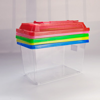 Petits terrariums en plastique pour crabes ermites et lézards