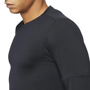 T-shirt de compression unisexe à manches longues en Spandex/Nylon pour la course, respirant, séchage rapide, anti-bactérien, pour le sport – Vente en gros fabricant - Product Image 3