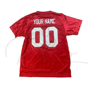 Conjunto de Camiseta de Fútbol Americano de Verano de Talla Grande, Transpirable y Personalizada de Alta Calidad, al por Mayor, de Manga Corta para Niños y Jóvenes - Product Image 4