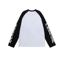 T-shirt pour homme de haute qualité personnalisé, manches longues, col rond, manches raglan, 100% coton, respirant, séchage rapide, coupe décontractée, personnalisable