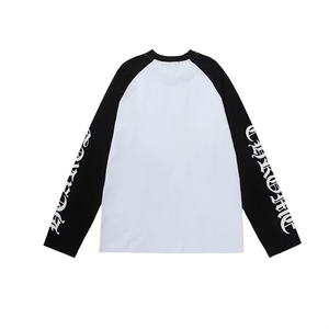 Camiseta Personalizada de Alta Calidad para Hombre, Manga Larga, Cuello Redondo, Manga Raglán, 100% Algodón, Transpirable, de Secado Rápido, Corte Regular Informal - Product Image 4