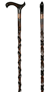 Náutico Spook tacular Halloween plata caminar bastón disfraz bastón para jugar disfraz palo madera hecho a mano tallado en madera - Product Image 2