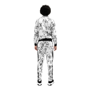 Hip Hop Gym Fitness 100% algodón poliéster entrenamiento chándales hombres cuello alto Top Joggers pantalones ropa deportiva conjunto - Product Image 4