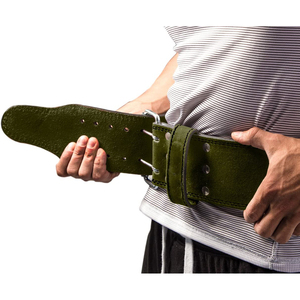Cinturón de Levantamiento de Pesas Elite, Combinación de Cuero y Gamuza, Hebilla de Seguridad, Soporte Lumbar y para el Tronco, Suministro OEM y Venta al Por Mayor a Nivel Mundial - Product Image 2