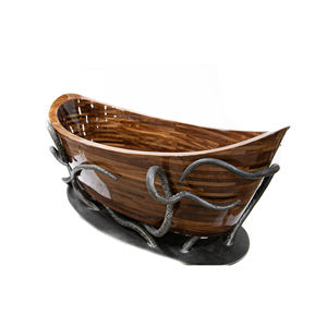 Nouveau design de baignoire en bois de cèdre Baignoire en bois Baignoire de massage - Product Image 4