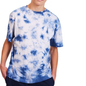 Camiseta Tie Dye Espiral al por Mayor con Logotipo Personalizado, 100% Algodón, Estilo Urbano Holgado, Unisex - Product Image 1