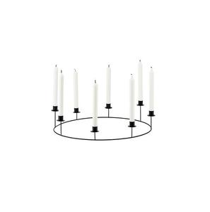 Bougeoir en métal d'inspiration antique de qualité supérieure avec des détails complexes, idéal pour créer des centres de table de mariage intemporels - Product Image 2