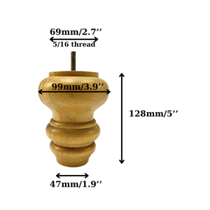 Pieds de chaise en bois de hêtre massif pour l'extérieur exportation directe fournisseur du Vietnam service OEM prix bon marché pour table à manger salon - Product Image 5