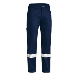 Pantalons de travail pour hommes en gros, denim, sécurité réfléchissante, vêtements de travail de chantier, pantalons cargo, pantalons de travail pour hommes - Product Image 6