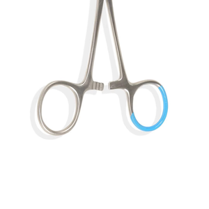 ชุดเครื่องมือจับเลือดแบบโค้ง Azicon International พร้อมแหวนสีน้ำเงิน สแตนเลส ล็อคด้วยมือ สำหรับการผ่าตัด - Product Image 4