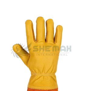 ถุงมือเชื่อมมืออาชีพสำหรับการใช้งานความร้อนสูงป้องกันแขนเต็มรูปแบบหนังสำหรับงานเตาหลอมและงานหลอม - Product Image 2